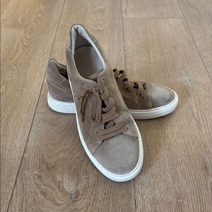 Brunello Cucinelli Tan Suede Sneakers